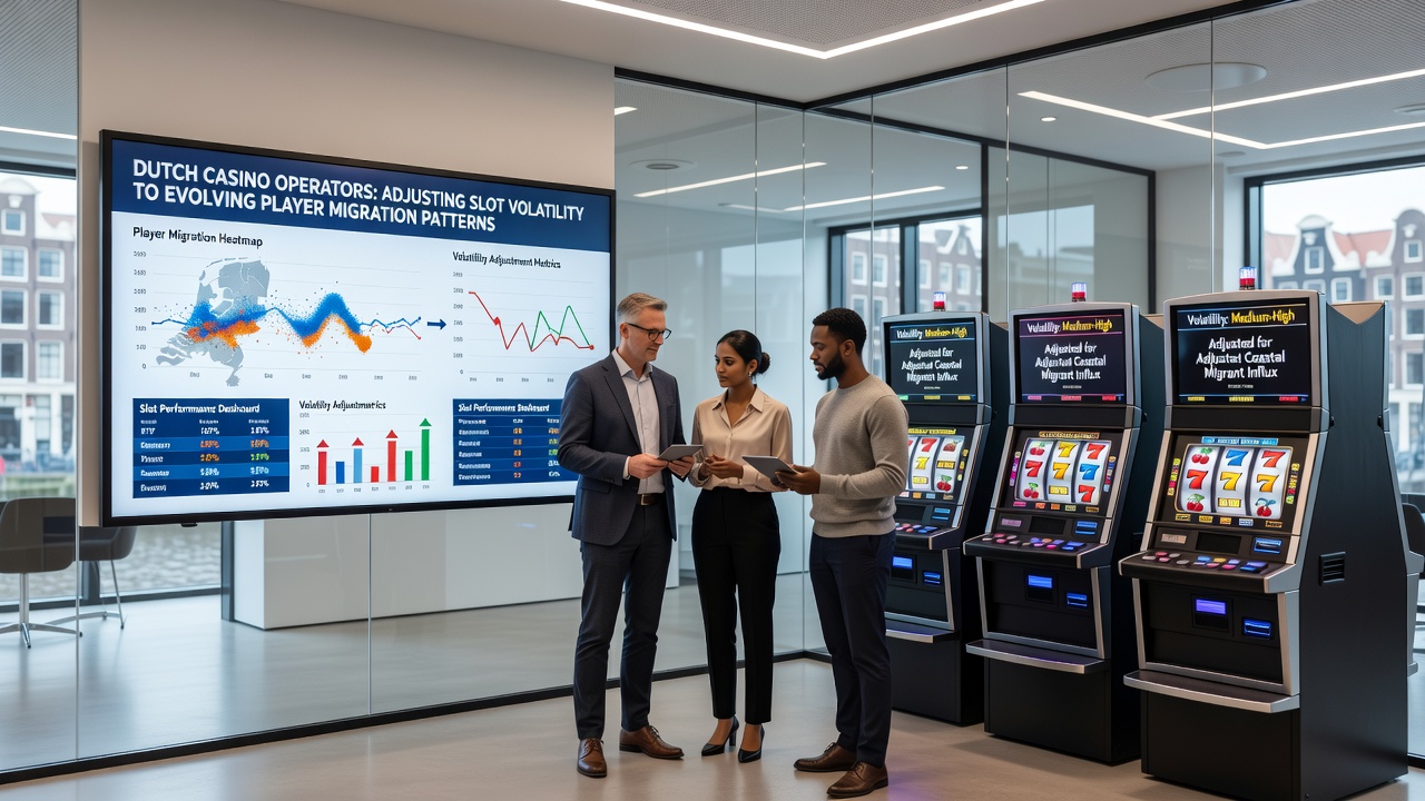Grafiek en dashboardweergave van volatiliteitsaanpassingen gekoppeld aan speler migratie data op Nederlandse casino sites