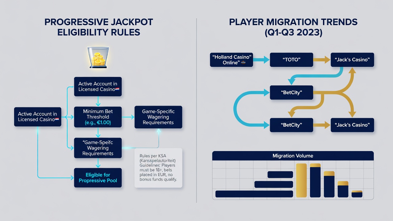 Grafieken en trends van speler migratie tussen Nederlandse casino platforms